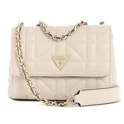 GUESS Damen Edita Mini Crossbody Tasche, Stein