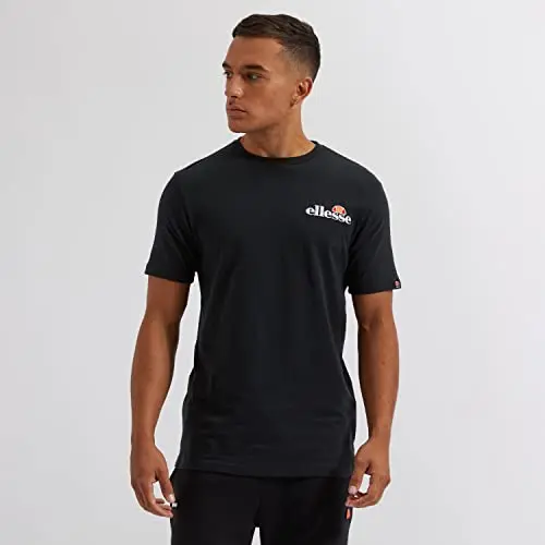 ellesse Herren Voodoo T-Shirt, Schwarz, Größe M