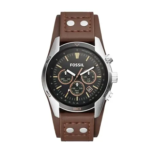 Fossil Coachman Herren Uhr mit Lederarmband