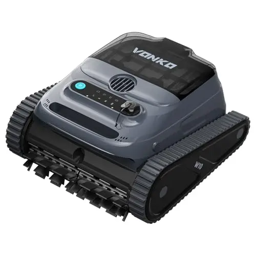 VONKO W10 Poolroboter, kabelloser Akku-Sauger mit AI-Navigation, 180 Min Laufzeit, für Pools bis 200 m², graphitblau