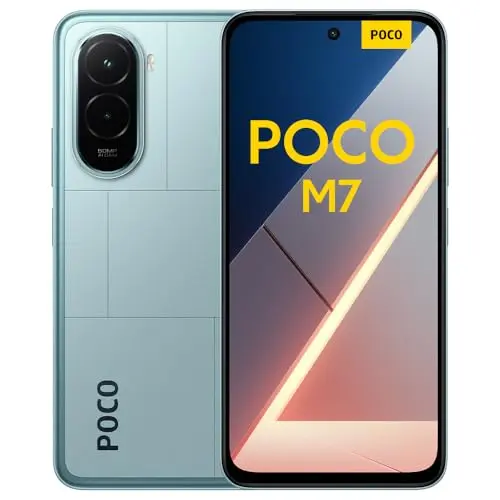 XIAOMI Poco M7 Smartphone 6GB RAM, 128GB Speicher, 6,9" FHD+ 144Hz, 50MP Kamera, 7000mAh, Blau
