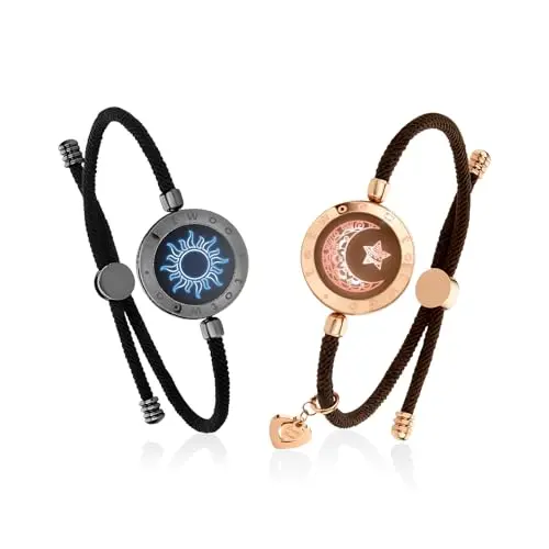 TOTWOO Intelligente Partnerarmbänder für Fernbeziehungen – Valentinstagsgeschenk mit Licht & Vibration