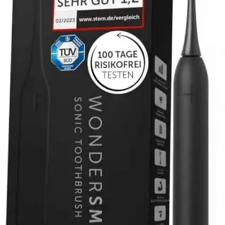 WonderSmile Schallzahnbürste Pro Ultimate Black – Testsieger 2026* – IPX8