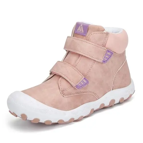 Mishansha Kinder Trekkingschuhe Wanderschuhe für Mädchen und Jungen, Blassrosa, Größe 37