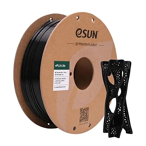 eSUN PLA Filament 1.75mm - 1KG Spule (A-Schwarz) für 3D Drucker