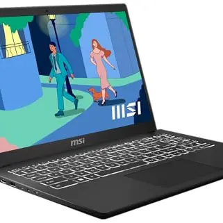 MSI Modern 15 Laptop, 15,6 Zoll Full HD, AMD Ryzen 7, 16 GB RAM, 512 GB SSD, Windows 11, Schwarz