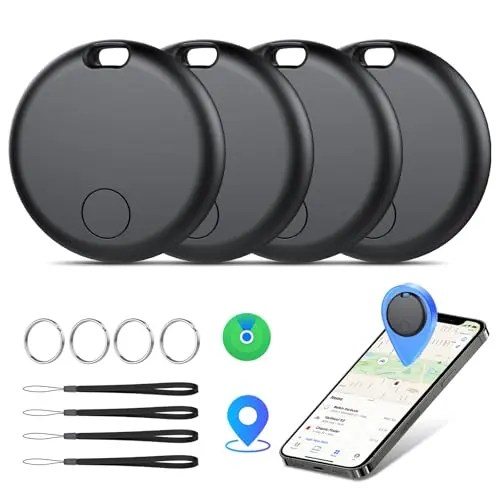 Air Tracker Tags 4er Pack - Schlüsselfinder und Koffer Tracker, kompatibel mit Apple Wo ist? APP, IP67 wasserdicht
