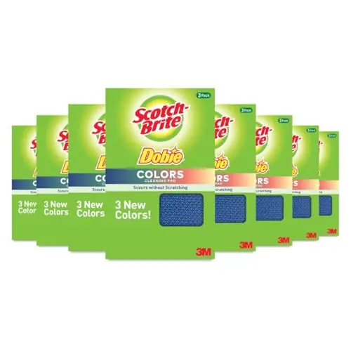 Scotch-Brite Dobie Reinigungspads, 3er Pack, Mehrfarbig