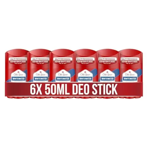 Old Spice Whitewater Deostick für Männer, 6x50 ml, lang anhaltender Frischduft & Schutz vor Gerüchen