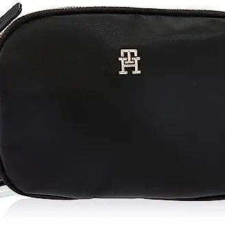 Tommy Hilfiger Damen Crossbody Bag Poppy Crossover Umhängetasche Schwarz