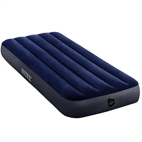 Intex Luftmatratze Einzelbett, Dura-Beam Classic, Aufblasbar, für 1 Person, Blau, 76x191 cm