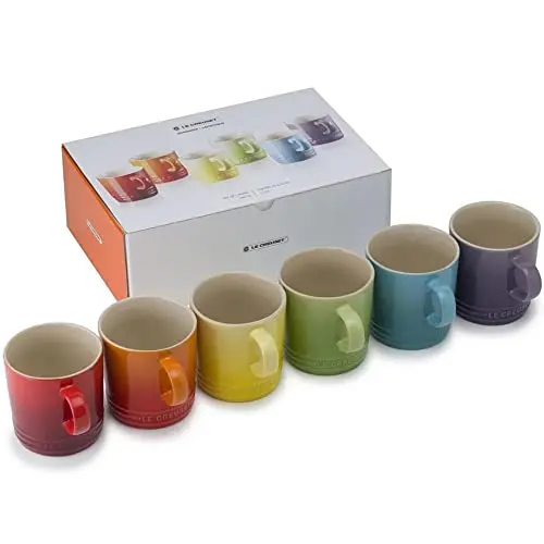 Le Creuset 6er-Becher Set, 350 ml, Regenbogen