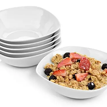 Sänger Müslischalen Set Bilgola, 6-teiliges Porzellan Set in Weiß, 300 ml