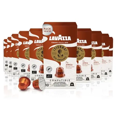 Lavazza Tierra for Africa Bio Espresso, 10 Nespresso-kompatible Kapseln