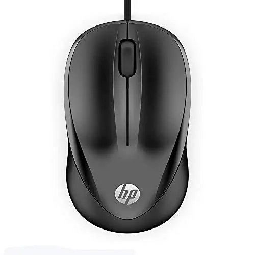 HP Maus 1000 schwarz, kabelgebunden, 1200 DPI, USB