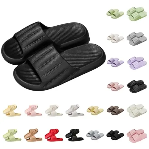 Damen Hausschuhe Badeschuhe Schlappen Sommer Atmungsaktive Bequem Weiche Leichte Casual Indoor Outdoor