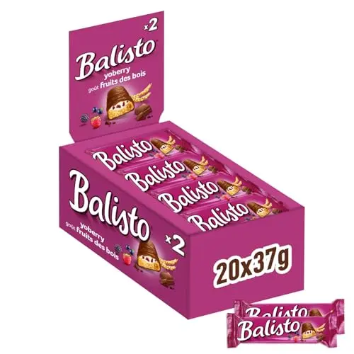 Balisto Yoberry Schokoriegel mit Joghurt und Beeren, 20 x 37g