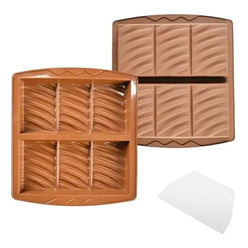 2 Stück Silikon-Schokoladenformen für DIY-Backen - Antihaft-Formen für Schokolade und Bonbons