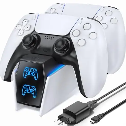 OIVO PS5 Controller Ladestation - Schnellladegerät für PlayStation 5 in Weiß
