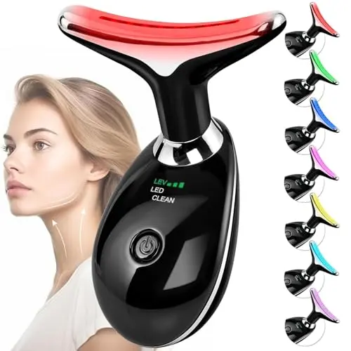 Gesichtsmassagegerät für Hautstraffung & Lifting, 3 Modi, V-Shape, schwarz