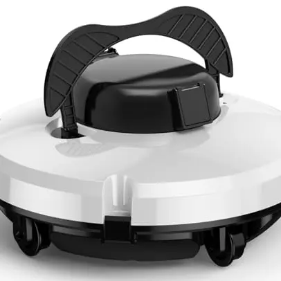 (2026 Upgrade) GAMPLAE Poolroboter, kabelloser Akku-Sauger, 120 Min Laufzeit, Dual Motoren, selbsteinparkend, tragbar für Flachböden bis 100 m²