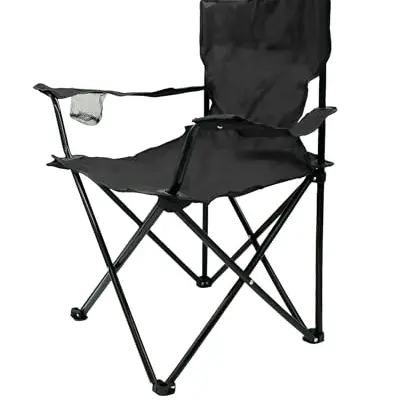 Spetebo Camping Klappstuhl mit Getränkehalter - Faltstuhl für Festival, Freizeit, Garten und Angeln, Tragetasche, bis 100 kg