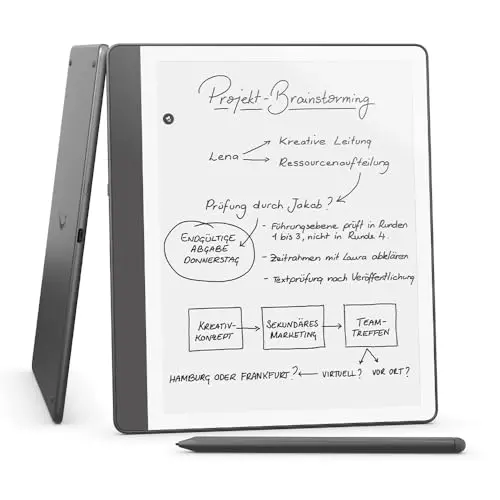 Amazon Kindle Scribe (16 GB) – E-Reader mit Notizbuchzusammenfassung und Premium-Eingabestift – Anthrazit