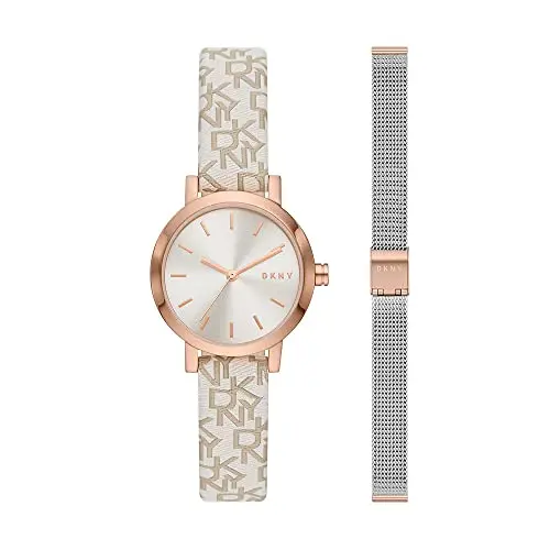 DKNY Damenuhr Soho, 28mm Rose Gold Edelstahl