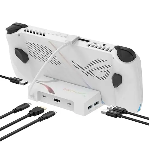 SABRENT Dockingstation für Asus Rog Ally, 6-in-1 mit HDMI 4K@60Hz, Power Delivery, USB-C, kompakt für Gaming