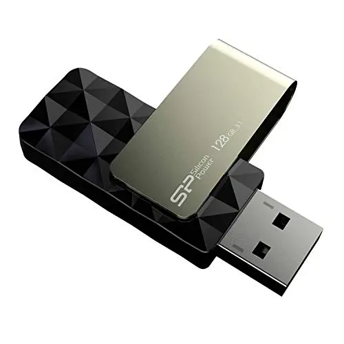 Silicon Power Blaze B30 USB 3.0 Flash Drive, 128 GB, Schwarz