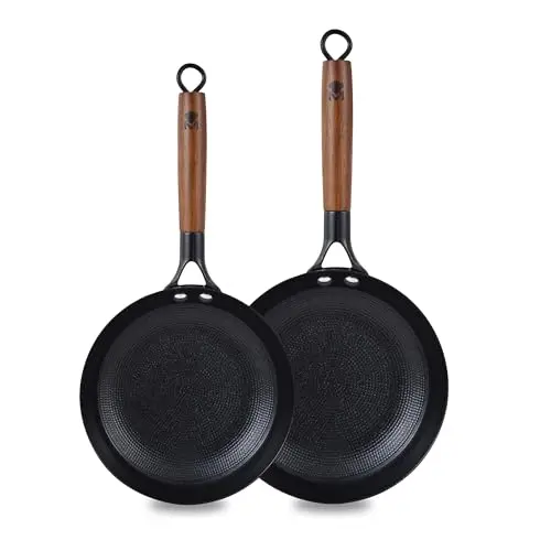 MasterPRO Odín 2-teiliges Antihaft-Pfannenset 20 und 24 cm mit ergonomischen Holzgriffen