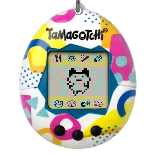 Bandai Tamagotchi - Original Memphis Style - Elektronisches Haustier mit Farbdisplay - Interaktives Kinderspielzeug ab 8 Jahren
