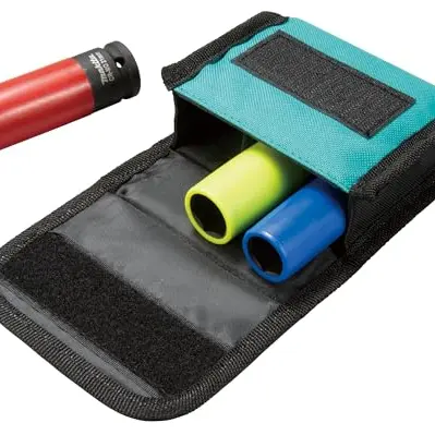 Makita E-12354 3-teiliges KFZ-Schlagnuss-Set 1/2" in Stofftasche mit Gürtelschlaufe