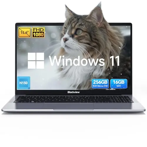 Blackview Acebook 6 Laptop 15,6 Zoll für Unternehmen und Studierende, 16GB RAM, 256GB SSD, FHD Display, 100W Type-C