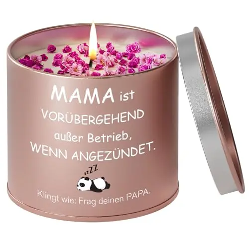 Funnli 9OZ Stumpenkerzen – Ideal als Geschenk für Mama zu Ostern, Geburtstag oder Muttertag