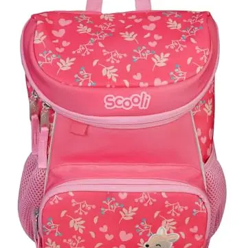 Scooli Mini-Me Kindergartenrucksack - ergonomisch, 8l, abnehmbarer Brustgurt, für Mädchen und Jungen (rosa)
