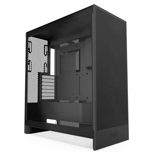 NZXT H7 Flow | Mid-Tower-Gehäuse in Schwarz | Hervorragender Airflow für Gaming