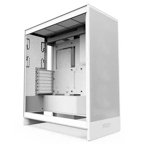 NZXT H7 Flow - Mid-Tower ATX Gehäuse in Weiß mit optimalem Airflow