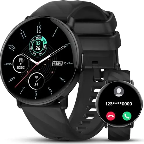 Smartwatch Damen Herren mit ChatGPT KI-Assistent, 1,39" HD Touch Fitnessuhr mit Telefonfunktion, 112+ Sportmodi Fitness Tracker Pulsmesser Schlafmonitor Schrittzähler, IP68 Sportuhr für Android iOS