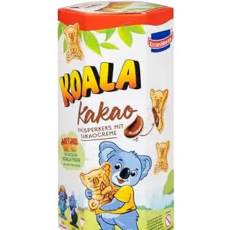 KuchenMeister Koala Kekse mit Kakao-Creme, 75 g – Knusprige, gefüllte Süßigkeit