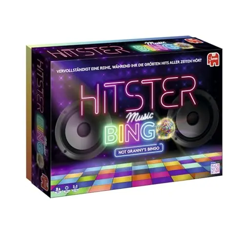 Hitster Bingo Musik-Brettspiel für Spielabende, Partys & Familienspaß