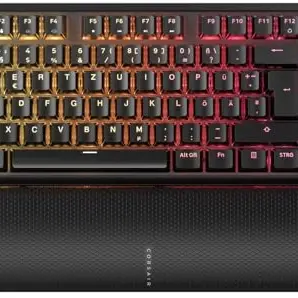 Corsair K70 PRO TKL RGB Gaming-Tastatur – Hyperdrive Schalter, 8000Hz, QWERTZ – Schwarz