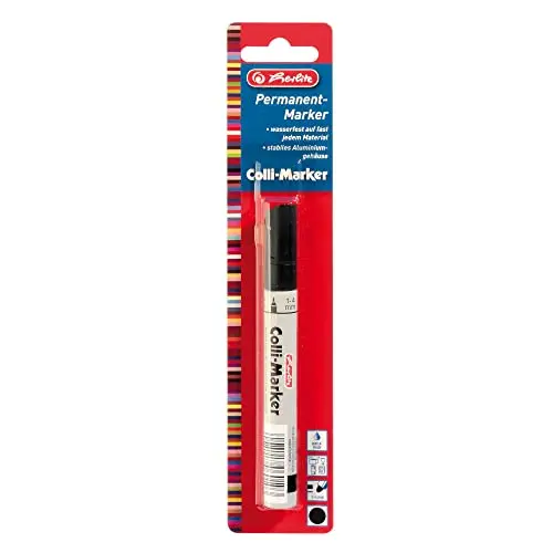 Herlitz Permanentmarker schwarz, 1-4 mm