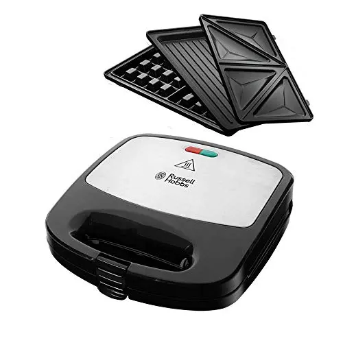 Russell Hobbs 3-in-1 Multifunktionsgerät Fiesta - Sandwichmaker, Waffeleisen, Kontaktgrill