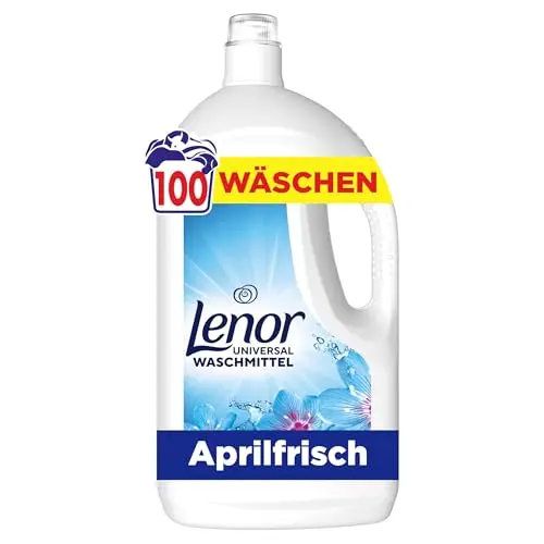 Lenor Universal Flüssigwaschmittel, Aprilfrisch, 100 Waschgänge, Lang anhaltende Frische