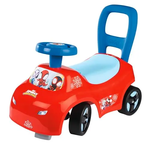 Smoby Spidey Rutscher – wendiges Kinderfahrzeug mit Hupenlenkrad – für Kinder ab 10 Monaten