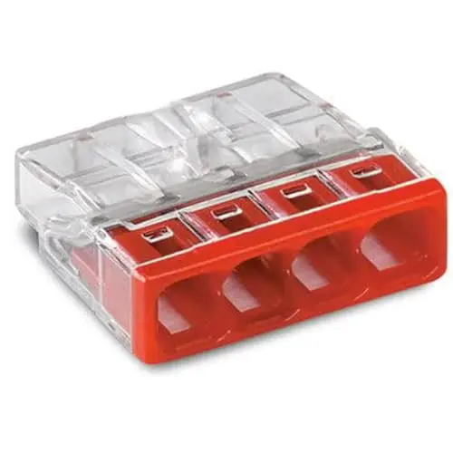 WAGO Verbindungsklemmen 2273-204 | 4 Leiter, 100 Stück, COMPACT Verbindungsklemmen