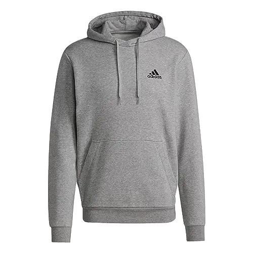 adidas M FEELCOZY Kapuzenpullover - Schwarz/Grau - Größe S