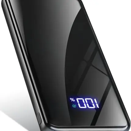 Power Bank 20000mAh mit Schnellladefunktion und LED Display, kompatibel mit iPhone und Samsung