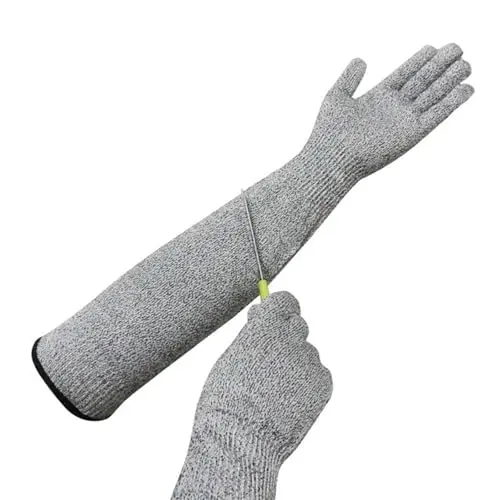 Bissfeste und stichfeste Handschuhe für Tierpflege und Gartenarbeit, 30cm Armschutz Level 5
